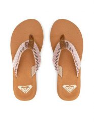 Roxy Japonki ARJL101113 Różowy. Czerwone klapki damskie Roxy, bez wzorów, z materiału, bez obcasa. Za 99.99 zł.