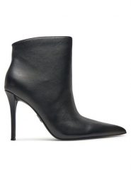 Steve Madden Botki Sentinel SM11003451 Czarny. Czarne botki damskie Steve Madden, ze skóry, bez obcasa, na szpilce, bez zapięcia. Za 699.99 zł.