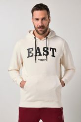 Męska Bluza z kapturem fitness kaptur nadruk na piersi do roz. 7 XL. Białe bluzy sportowe męskie JAY-PI, bez wzorów, z bawełny, bez kołnierzyka, bez ramiączek. Za 349.99 zł.