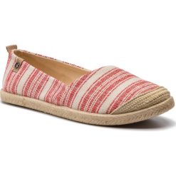 Espadryle ROXY - ARJS600412 Rw2. Czerwone espadryle damskie Roxy, bez wzorów, z materiału, bez obcasa, na płaskiej podeszwie. W wyprzedaży za 139.00 zł.