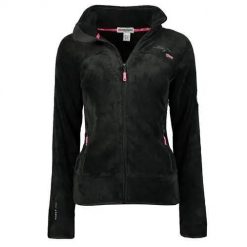 Bluza sportowa damska Geographical Norway Upaline. Czarne bluzy z kapturem damskie Geographical Norway, na zimę, l, z materiału. Za 206.00 zł.