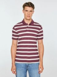 Koszulka męska polo w białe paski bordowa talus 604. Czerwone koszulki polo męskie Big Star, na zimę, l, bez wzorów, z bawełny, bez ramiączek. Za 139.99 zł.