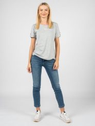 Liu-Jo Spodnie "Ideal" | CA3288 D4448 | Ideal | Kobieta | Niebieski. Niebieskie spodnie materiałowe damskie Liu Jo, bez wzorów, z bawełny. W wyprzedaży za 499.00 zł.