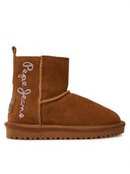 Pepe Jeans Śniegowce PGS50199 Brązowy. Brązowe kozaki dziewczęce Pepe Jeans, bez wzorów, z jeansu, bez obcasa. Za 209.99 zł.