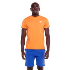 Męski t-shirt z krótkim rękawem basic i małym logo. Brązowe t-shirty męskie LEONE 1947 APPAREL, m, bez wzorów, bez kołnierzyka. Za 75.78 zł.