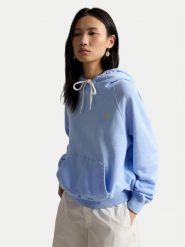 Polo Ralph Lauren Bluza 211971691503 Niebieski jasny Relaxed Fit. Niebieskie bluzy bez kaptura damskie Polo Ralph Lauren, s, z bawełny. Za 819.99 zł.