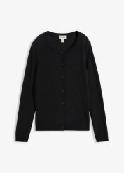 Kardigan z miękkiej mieszanki kaszmiru zgodnego ze standardem Good Cashmere Standard®. Czerwone kardigany damskie bonprix, bez wzorów, z kaszmiru. Za 349.99 zł.