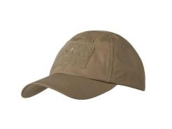 Czapka baseballowa z daszkiem. Czarne czapki męskie HELIKON-TEX, z aplikacjami, z bawełny. Za 81.99 zł.