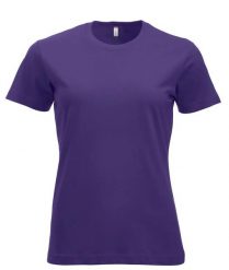 Clique New Classic-T Women — Klasyczny damski T-shirt z bawełny, nowoczesny krój. Czerwone t-shirty damskie CLIQUE, xs, bez wzorów, z bawełny, bez kołnierzyka. Za 104.80 zł.