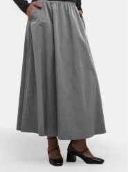 Kaffe Spódnica trapezowa Evi 10552315 Szary Regular Fit. Szare spódniczki damskie Kaffe, bez wzorów, z syntetyku, trapezowe. Za 169.99 zł.