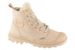 Buty sportowe Sneakersy damskie, Pampa Hi Zip WL Hivr. Brązowe buty sportowe na co dzień damskie Palladium, bez wzorów, z materiału, trekkingowe. Za 499.99 zł.