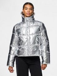 Pieces Kurtka pikowana w kolorze srebrnym rozmiar: XS. Szare kurtki damskie Pieces, xs, bez wzorów, bez kaptura. Za 105.14 zł.