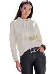 Heine Bluza w kolorze kremowym rozmiar: 48. Brązowe bluzy bez kaptura damskie Heine, z bawełny. Za 117.73 zł.