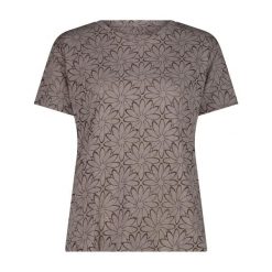 Koszulka z nadrukiem kwiatowym damska CMP. Szare t-shirty damskie CMP, xl, bez wzorów, z bawełny, bez kołnierzyka. Za 150.00 zł.