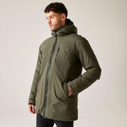 Yewbank II Regatta męska trekkingowa kurtka parka zimowa. Zielone kurtki męskie Regatta, na zimę, m, bez wzorów. Za 249.99 zł.