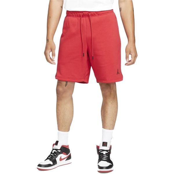 Spodenki męskie nike air jordan essentials fleece shorts gym red. Czerwone szorty męskie Nike, bez kołnierzyka. Za 179.00 zł.