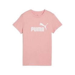 Damska koszulka z logo ESS No. 1 PUMA Pink Fruit. Czerwone bluzki damskie Puma, xs, bez kołnierzyka, bez ramiączek. W wyprzedaży za 90.10 zł.