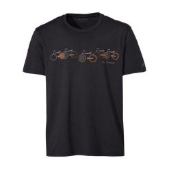 T-shirt VAUDE V. Czarne t-shirty męskie Vaude, bez wzorów, z bawełny, bez kołnierzyka. Za 201.00 zł.