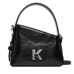 Torebka Karl Lagerfeld Jeans. Czarne torebki klasyczne damskie Karl Lagerfeld Jeans, bez wzorów, z jeansu, bez dodatków. Za 639.99 zł.