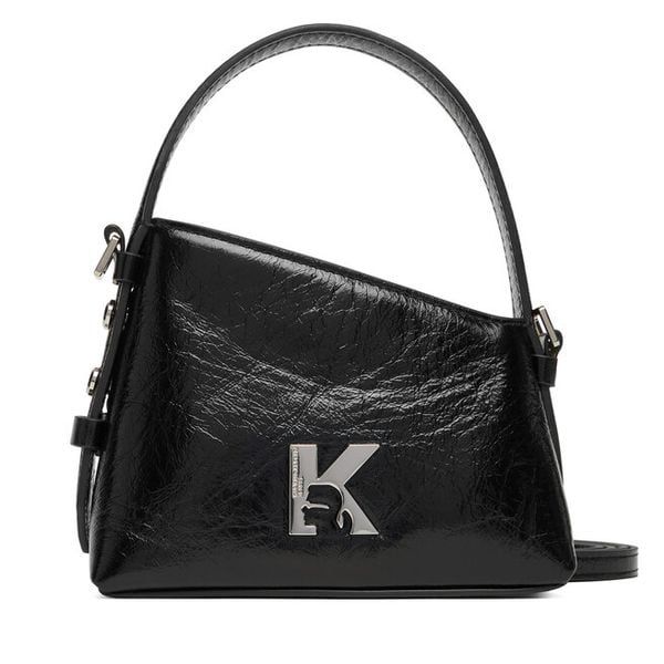 Torebka Karl Lagerfeld Jeans. Czarne torebki klasyczne damskie Karl Lagerfeld Jeans, bez wzorów, z jeansu, bez dodatków. Za 639.99 zł.