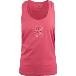 Glemo DPT Chloe bawełniany top damski, różowy neon, z nadrukiem. Czerwone topy damskie WOMEN'S BEST, s, bez wzorów, z bawełny, bez kołnierzyka. Za 39.99 zł.