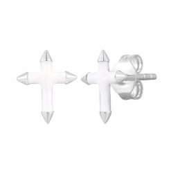 Glanzstücke München Kolczyki Krzyżyk z Srebro wysokiej próby w Żółte złoto 1 ct Damski. Żółte kolczyki damskie Glanzstücke München, srebrne, na sztyftcie. Za 269.99 zł.