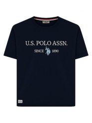 U.S. Polo Assn. Koszulka w kolorze granatowym rozmiar: M. Niebieskie koszulki polo męskie U.S. Polo Assn., m, bez wzorów, z bawełny, bez ramiączek. Za 78.66 zł.