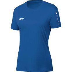 Damska koszulka Jako Team. Niebieskie bluzki sportowe damskie Jako, bez wzorów, z materiału, bez ramiączek. Za 94.08 zł.