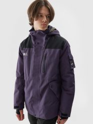 4F Kurtka snowboardowa membrana 10000 męska - fioletowa XXL. Fioletowe kurtki męskie 4f, m, bez wzorów, bez kaptura, narciarskie. W wyprzedaży za 199.99 zł.