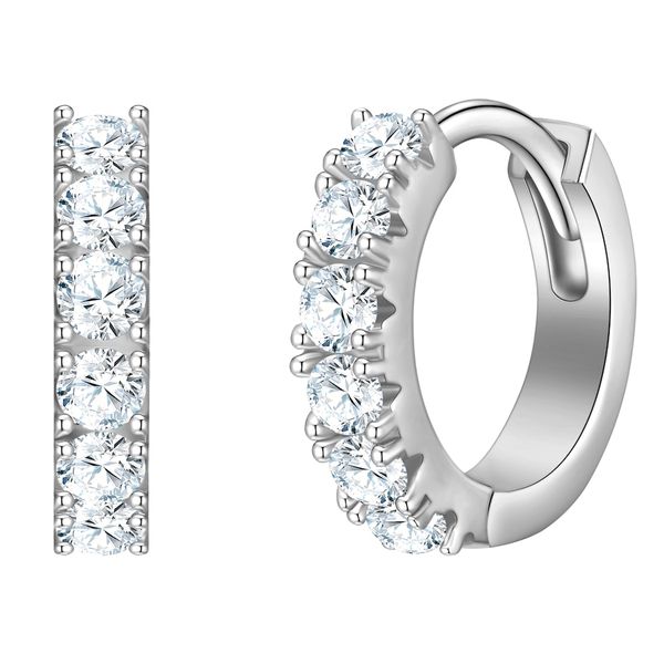 Glanzstücke München Kolczyki z Srebro wysokiej próby w Srebrny 1 ct Damski. Szare kolczyki damskie Glanzstücke München, z cyrkonią, srebrne. Za 199.99 zł.