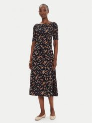 Lauren Ralph Lauren Sukienka codzienna 250946135001 Granatowy Slim Fit. Niebieskie sukienki damskie Lauren Ralph Lauren, na co dzień, xs, bez wzorów, z bawełny, bez kołnierzyka, bez ramiączek, proste. Za 389.99 zł.