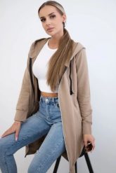 Bluza sukienkowa z kapturem camelowa. Bluzy z kapturem damskie KESI, l, z bawełny. Za 234.40 zł.