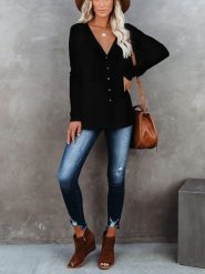 Milan Kiss Kardigan w kolorze czarnym rozmiar: XL. Czarne kardigany damskie Milan Kiss, xl, bez wzorów. Za 162.87 zł.