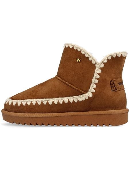 Wrangler Botki zimowe "Elsa" w kolorze jasnobrązowym rozmiar: 38. Brązowe botki damskie Wrangler, na zimę, bez obcasa, bez zapięcia. Za 230.59 zł.