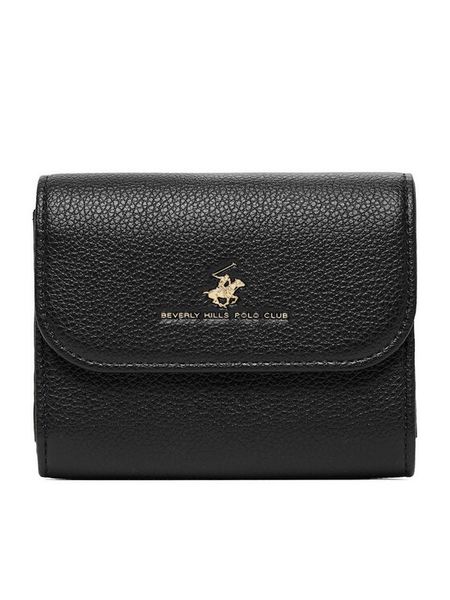 Beverly Hills Polo Club Portfel CWBEO-BHPC-W1-002-SS26 Czarny. Czarne portfele damskie Beverly Hills Polo Club, bez wzorów, z materiału. Za 59.99 zł.