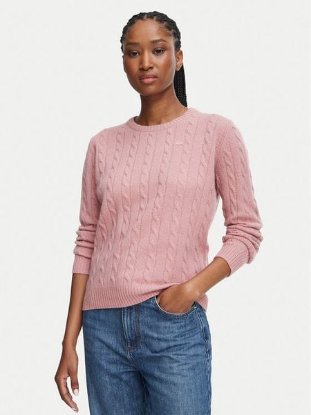 Robe di Kappa Sweter Jolie 65116CW Różowy Regular Fit. Czerwone swetry klasyczne damskie Robe di Kappa, s, z wełny, bez kołnierzyka. Za 249.99 zł.