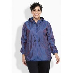 Damskie Kurtka funkcyjna błyszcząca hydrofobowa kaptur. Fioletowe kurtki damskie Ulla Popken, plus size, bez wzorów, z materiału, bez kaptura. Za 429.99 zł.