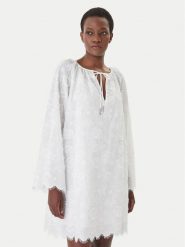 MICHAEL Michael Kors Sukienka letnia MS680R0KPX Biały Relaxed Fit. Białe sukienki damskie MICHAEL Michael Kors, na lato, l, bez wzorów, z bawełny, bez kołnierzyka, bez ramiączek. Za 1,119.00 zł.