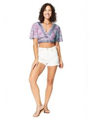 Ipanima Koszulka w kolorze błękitno-różowym rozmiar: 34-40. Czerwone bluzki damskie Ipanima, bez wzorów, klasyczne, bez kołnierzyka, bez ramiączek. Za 56.99 zł.