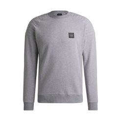 Damski sweter okrągły z wyściółką Boss Equestrian Lex. Szare swetry klasyczne damskie BOSS EQUESTRIAN, m, ze skóry, bez kołnierzyka. Za 555.00 zł.