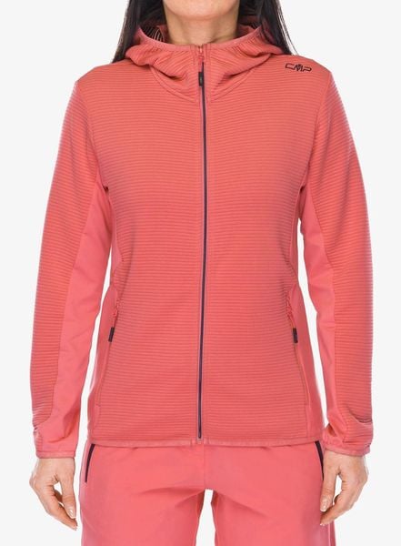 Bluza trekkingowa damska CMP Glentra Jacket. Czerwone bluzy z kapturem damskie CMP, m, z elastanu. Za 384.99 zł.