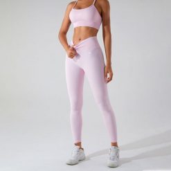 Legginsy Sculpt Scrunch - Jasnoróżowy. Czerwone legginsy damskie JOY STUDIO, l, bez wzorów, z materiału. Za 212.00 zł.