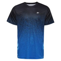 Koszulka męska sportowa szybkoschnąca Alpine Pro Quatr. Niebieskie t-shirty sportowe męskie Alpine Pro, m, z materiału, bez ramiączek, do biegania. Za 129.00 zł.