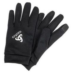 Rękawiczki zimowe multifunkcyjne dla dorosłych Odlo STRETCHFLEECE LINER E. Czarne rękawiczki damskie Odlo, na zimę, bez wzorów. Za 139.99 zł.