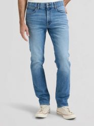 MESKIE SPODNIE LEE RIDER ERNIE 112376397. Spodnie materiałowe męskie Lee, bez wzorów, z jeansu. Za 219.99 zł.