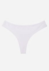 Białe Majtki Typu Stringi z Bawełną Asoia. Białe stringi damskie Born2be, l, bez wzorów, z bawełny. Za 9.99 zł.