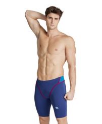 Spodenki Treningowe Arena Icons Swim Jammer Panel. Niebieskie kąpielówki męskie Arena, l, bez wzorów, z materiału, na fitness i siłownię. Za 232.75 zł.