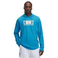 Bluza z kapturem Under Armour Rival Terry Logo. Białe bluzy z kapturem męskie Under Armour, s, z materiału. Za 255.20 zł.