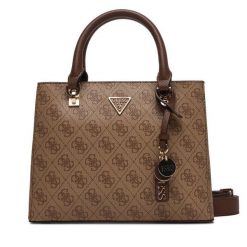 Torebka Guess. Brązowe torebki klasyczne damskie Guess, z aplikacjami, bez dodatków. Za 409.99 zł.