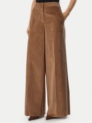 Marella Spodnie materiałowe Etre 2623136062 Brązowy jasny Wide Leg. Brązowe spodnie materiałowe damskie Marella, bez wzorów, z bawełny. Za 849.99 zł.